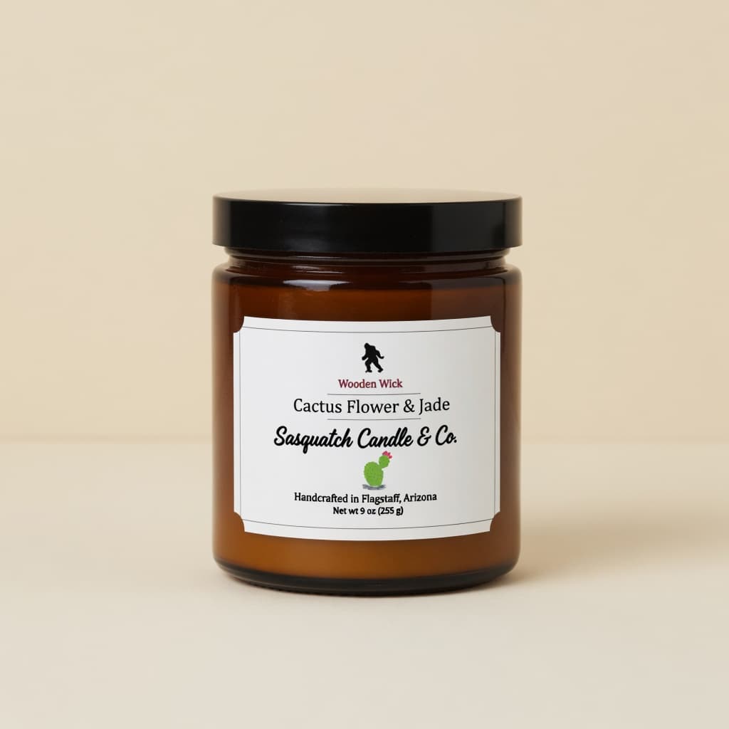 Cactus Flower & Jade wooden-wick candle