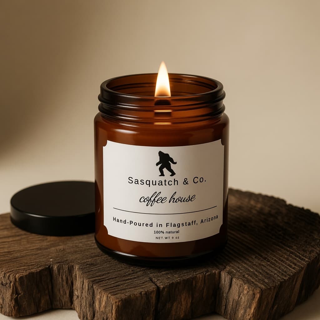 Coffee House wooden-wick candle