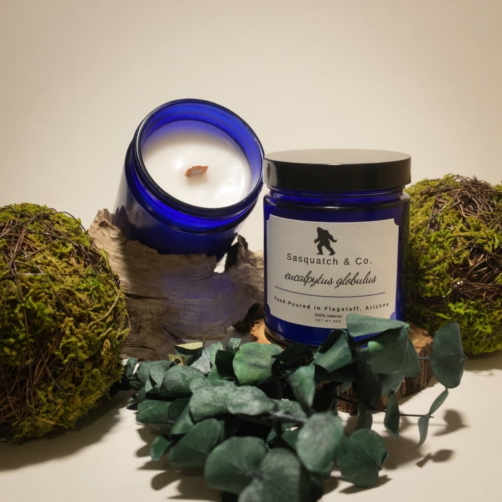 Eucalyptus Globulus wooden-wick candle